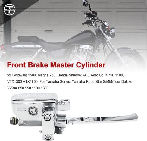 Triumilynn Right 1" 25mm Brake Master Cylinder Replacement for Hon-da Shadow Goldwing Magna VTX, Yamaha Road Star V-Star, Suzuki Intruder Savage, Kawasaki Vulcan Motorcycle in Saudi Arabia