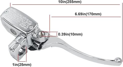 Triumilynn Right 1" 25mm Brake Master Cylinder Replacement for Hon-da Shadow Goldwing Magna VTX, Yamaha Road Star V-Star, Suzuki Intruder Savage, Kawasaki Vulcan Motorcycle in Saudi Arabia