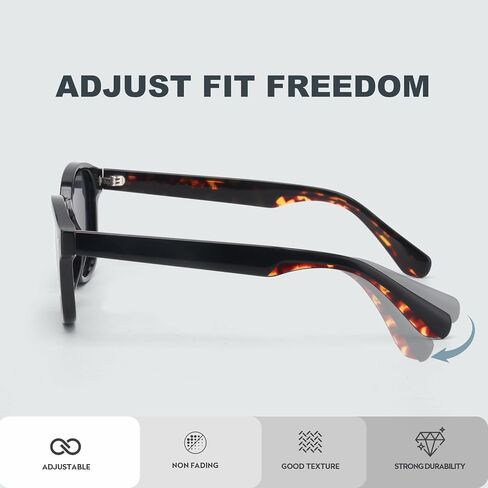 Superb Acetate Thick Scratch/Saltwater Resistant/Oleophobic Coating Lens Vintage Polarized Sunglasses Men Women in Saudi Arabia