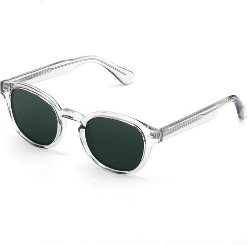 Superb Acetate Thick Scratch/Saltwater Resistant/Oleophobic Coating Lens Vintage Polarized Sunglasses Men Women in Saudi Arabia