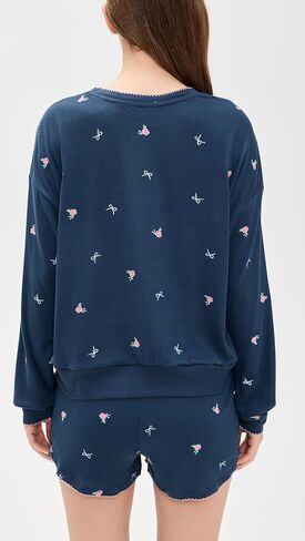 PJ Salvage Women's Rose Pajama Top in Saudi Arabia
