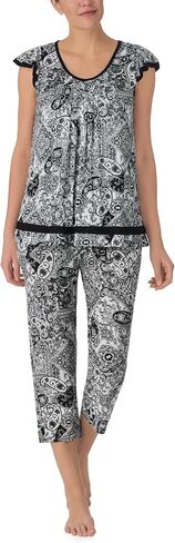 ELLEN TRACY Womens Pajama Top - Soft Stretch Jersey Short Sleeve Sleep Shirt Loungewear in Kuwait