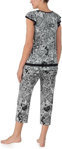 ELLEN TRACY Womens Pajama Top - Soft Stretch Jersey Short Sleeve Sleep Shirt Loungewear in Kuwait