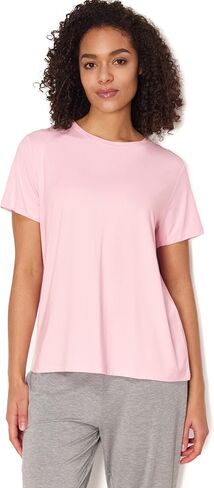 Women's Pajama Tops Bamboo-derived Viscose Soft Comfy Short Sleeve Basic Lounge Tops in Kuwait