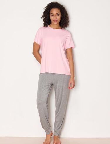 Women's Pajama Tops Bamboo-derived Viscose Soft Comfy Short Sleeve Basic Lounge Tops in Kuwait