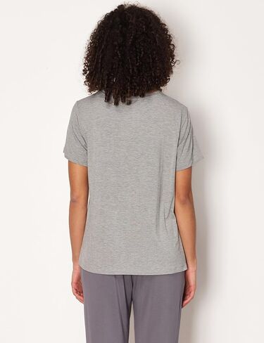 Women's Pajama Tops Bamboo-derived Viscose Soft Comfy Short Sleeve Basic Lounge Tops in Kuwait