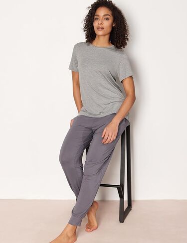 Women's Pajama Tops Bamboo-derived Viscose Soft Comfy Short Sleeve Basic Lounge Tops in Kuwait