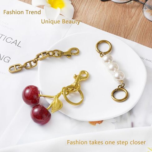 Cherry Keychain cherry Bag Charm Keychain Accessories Gifts for Women Purse Bag Charms Extender Chain for Handbags in Kuwait