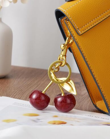 Cherry Keychain cherry Bag Charm Keychain Accessories Gifts for Women Purse Bag Charms Extender Chain for Handbags in Kuwait