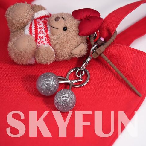 Cherry Keychain for Women Apple Strawberry Bag Charm Key Chain Accessories Gifts for Birthday Christmas in Saudi Arabia