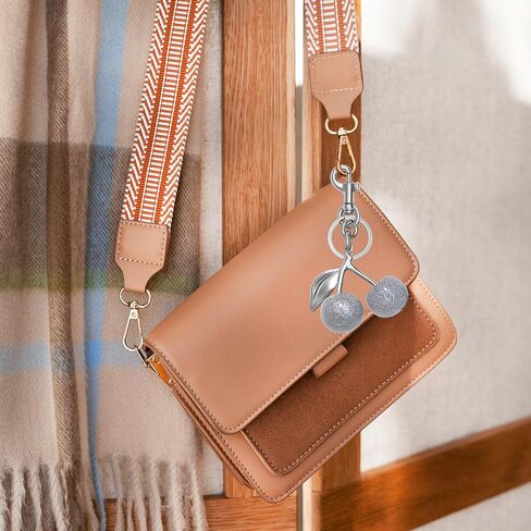 Cherry Keychain for Women Apple Strawberry Bag Charm Key Chain Accessories Gifts for Birthday Christmas in Saudi Arabia