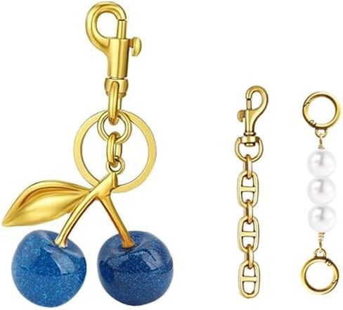 Cherry Keychain cherry Bag Charm Keychain Accessories Gifts for Women Purse Bag Charms Extender Chain for Handbags in Kuwait