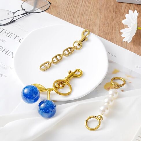 Cherry Keychain cherry Bag Charm Keychain Accessories Gifts for Women Purse Bag Charms Extender Chain for Handbags in Kuwait