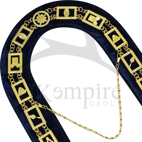 Premium Masonic Blue Lodge Working Tools Chain Collar, Freemasons Regalia in Saudi Arabia