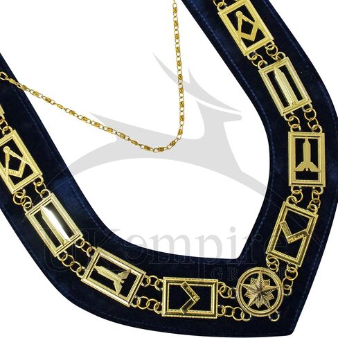 Premium Masonic Blue Lodge Working Tools Chain Collar, Freemasons Regalia in Saudi Arabia