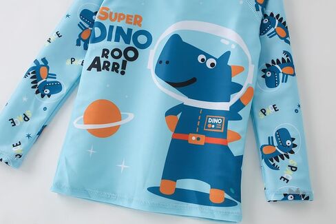 AIWUHE Toddler Boys Swimsuit Two Piece Rash Guard Shirt + Trunks Set Long Sleeve Swim Set Sunsuit Swimwear Bathing Suit 2-7Y in Saudi Arabia