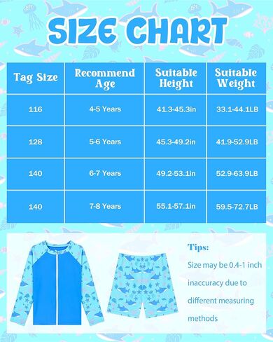 Boys Two Piece Rash Guard Swimsuits Long Sleeve Zipper Swim Shirt and Trunks Bathing Suit Swimwear Set in Saudi Arabia