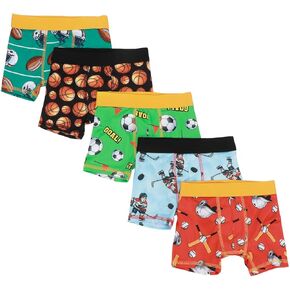 BioWorld Sports Aop Toddler Boy's 5 Pack Boxer Boxer-3T