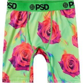 PSD Youth Boy's Floral Print Boxer Briefs - Breathable and Supportive Kids Underwear with Moisture-Wicking Fabric