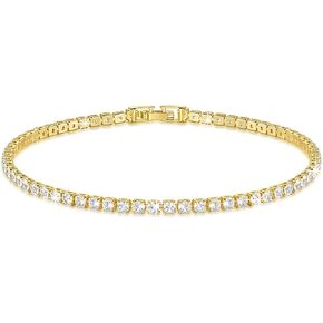 أساور في الكاحل للنساء 14K خلخال ذهبية التنس المائية سلسلة شاطئ الجزارة Gold's Gold Gold -2.5 MM Toggle Latch 9 ، 10 ، 11 in