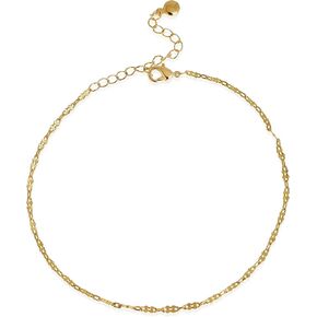Dainty Gold Shell Pearl Charm Ankle Bracelet for Women Trendy non-Tarnish Adjustable Anklet Summer Beach Fashion Jewelry Gift