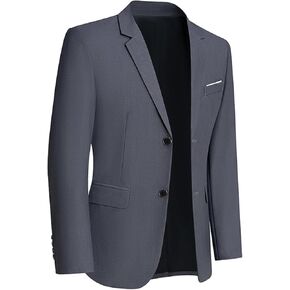 Mens Sport Coats and Blazers 5 Real Pockets Slim Fit Business Casual Men Suit Blazer Suit Jacket in Kuwait