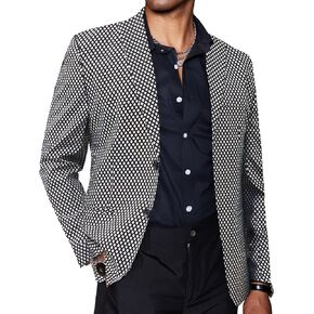 COOFANDY Mens Metallic Jacket Regular Fit Blazer Casual 70s Disco Party Sport Coat
