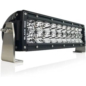 Black Oak 10-Inch LED Light Bar Combo Optics V2 Bolt Out 5W, Waterproof IP69K Rated Double Row Light Bar for Off-Road, UTV, ATV, Roof Rack, Dunes & Desert Riding
