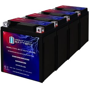 Mighty Max Battery YTX7L -BS -12 VOLT 6 AH ، 100 CCA ، صيانة قابلة لإعادة الشحن بطارية دراجة نارية AGM قابلة لإعادة الشحن