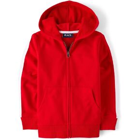 The Children's Place Boys Pull zip Long Sleeve French Terry Hoodie