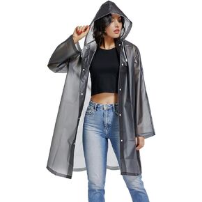 فريد من نوعه eva eva rainproof rain poncho القابلة لإعادة الاستخدام للجنسين للنساء Long Rain Cape