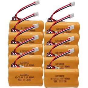 3.6 فولت 900 مللي أمبير في الساعة استبدال بطارية ضوء الطوارئ لـ Exitronix 10010037، Max Power B2-0031 MH468886، Unitech LEDR-1 6200RP، Dantona CUSTOM-318 OSA230، Lowes 253799 (4 عبوات)