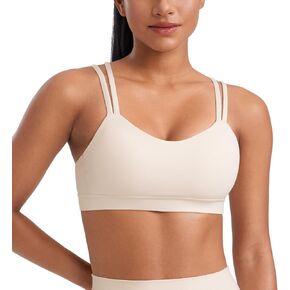 CRZ Yoga Swinktness Mould Butterluxe v Neck Sports Bras for Women - تمرين أعلى من السباغيتي الأشرطة اللاسلكية اليوغا in Kuwait