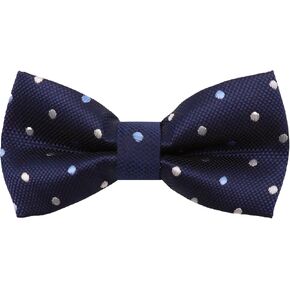 Bow Ties for Boys Pre-tied Toddler Bow Tie, Adjustable Polka Dot Kids Bow Tie for School Wedding Party Graduation