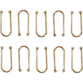 10 PCS Swimsuit Twheners Pikini Pins Clips Metal Bra Connector Linker U Shape Ring Buck Bress Bikini Clips for Devip