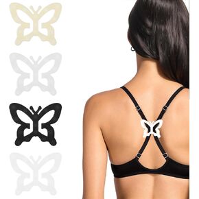 12Pcs Bra Strap Clips Bra Strap Holders for Slipping, Anti-Slip Buckles Conceal Straps Bra Clips to Make Racerback Adjustable Bra Straps Holder for Women Cross Back