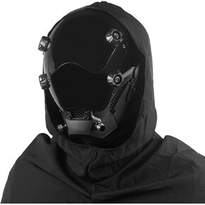 قناع خوذة Cyberpunk Sci Fi Gothic Halloween Mask Cool Punk Mask Cosplay للرجال