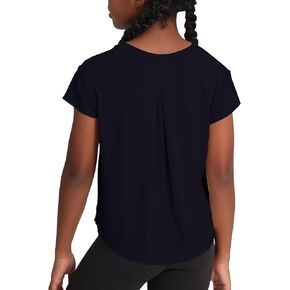 Mcedar Girls T Shirt Shirt Shirt Sleeve Tops فضفاضة ملائمة طاقم العرق الرياضي Tee