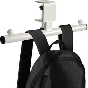 Geelin Backpack Hanger for Table Backpack Holder Organizer Under Desk Bag Hanger Stand up Desk Store Clamp-On Bag Purse Hook for Office Table Clamp Adjustable Easy Installation
