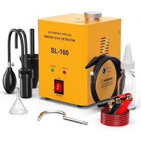 كاشف تسرب السيارات SL100 Machine Automotive ، تدفق إخراج مرتفع 12L/دقيقة ، اختبار تشخيص مكنسة الهواء المدمج في الهواء ، آلة دخان السيارات لتشخيص الوقود للسيارة للسيارة