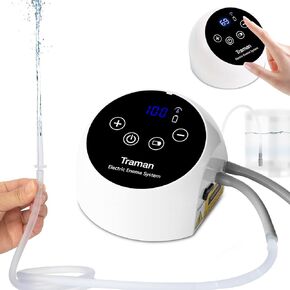 traman-enme-kit ، detox-enmas for colon-cleanse للنساء الرجال ، طقم تطهير القهوة القهوة القهوة ، والتحكم في سرعة تدفق المياه الكهربائية مع شاشة LCD ، ورذاذ الضغط ، وإمدادات المياه الخارجية