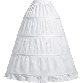 Cotton Hoop Petticoat Skirt For Women Under Dress A-Line Crinoline Bridal Wedding Dress Ball Gown
