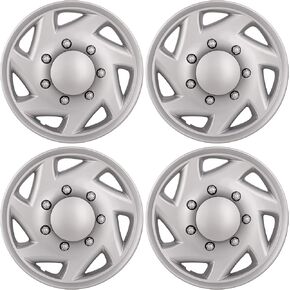 Hubcap Replacement for Ford Van 1998-2023, Premium Quality Sturdy 16-inch Wheel Cover (4 Piece Set)