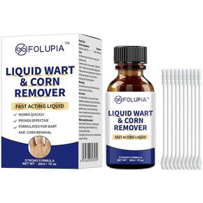 Fast-Acting Wart Corn Remover Freeze Off, Salicylic Acid Wart Remover for Men Women, Wart Removal for Plantar Wart, Genital Wart, H Warts, Common Wart, Flat Wart, Corn, Callus 30 ML
