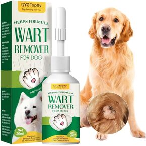 Quick Dog Wart مزيل ، مزيل العلامة بشرة الكلب وعلاج إزالة الببحل ، لا تهيج غير مؤلم ، ومزيل ثؤلول فعال للكلاب ، 20 مل.