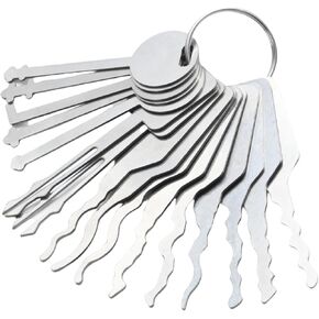 16 Pcs Hook Set Repair Tool Sets, Hook Hand Tools for Automobiles,Stainless Steel Car Pick Tool Kit Heavy Duty Hand for Forklift Lgnition Cabinet Toolbox
