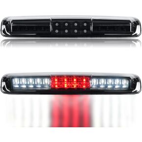 LED Third Brake Light LED High Mount Stop Light متوافق مع 1999-2006 Chevy Silverado/GMC Sierra 3rd Brake Light 2000 2001 2002 2004 2005 （Black Smoked）
