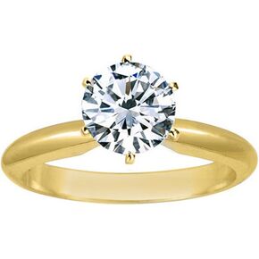 18 كيلو أصفر الذهب 1-5 CT مختبر نمت solitaire جولة 6 شق قص خاتم الخطوبة Halo Igi Diamond (D-E Color VVS1-VVS2