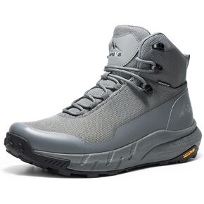 NORTIV 8 Men's Mid Waterproof Hiking Boots Outdoor Lightweight Breathable Trekking Camping Mountaineering Shoes HydroTrek