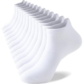 Ankle Socks for Men Women, 6 Pairs Bamboo Rayon Breathable Sports Low Cut Thin, Multicolor Size 6-8 9-11 12-14